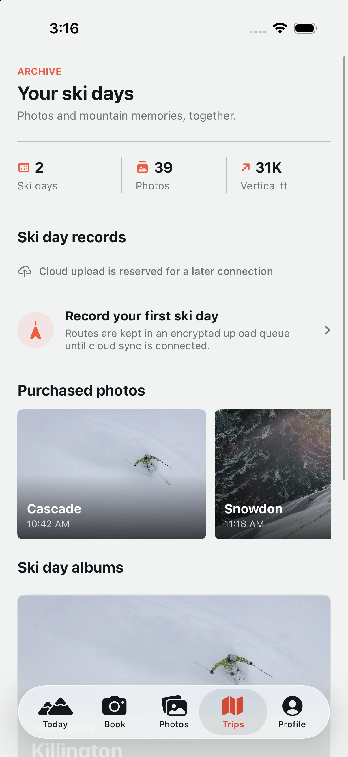 Slopeframe Trips screen